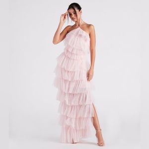 Windsor Alexandra Formal Tulle Long Dress